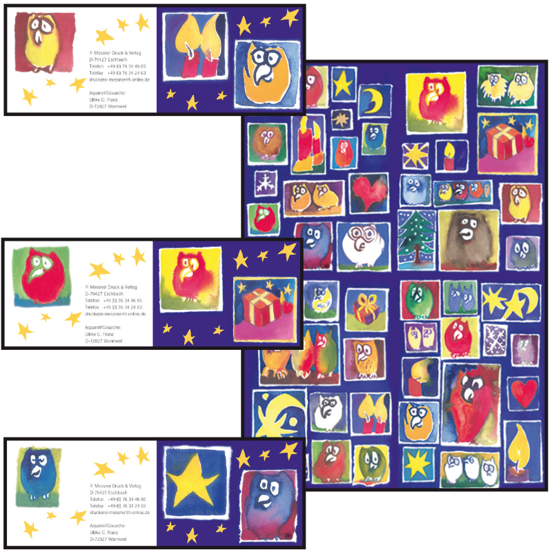Geschenkpapier-Set Weihnachten